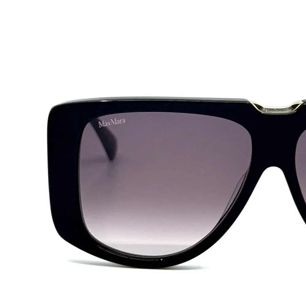 New, MAXMARA Sunglasses Spark1 MM0075 01B Authentic